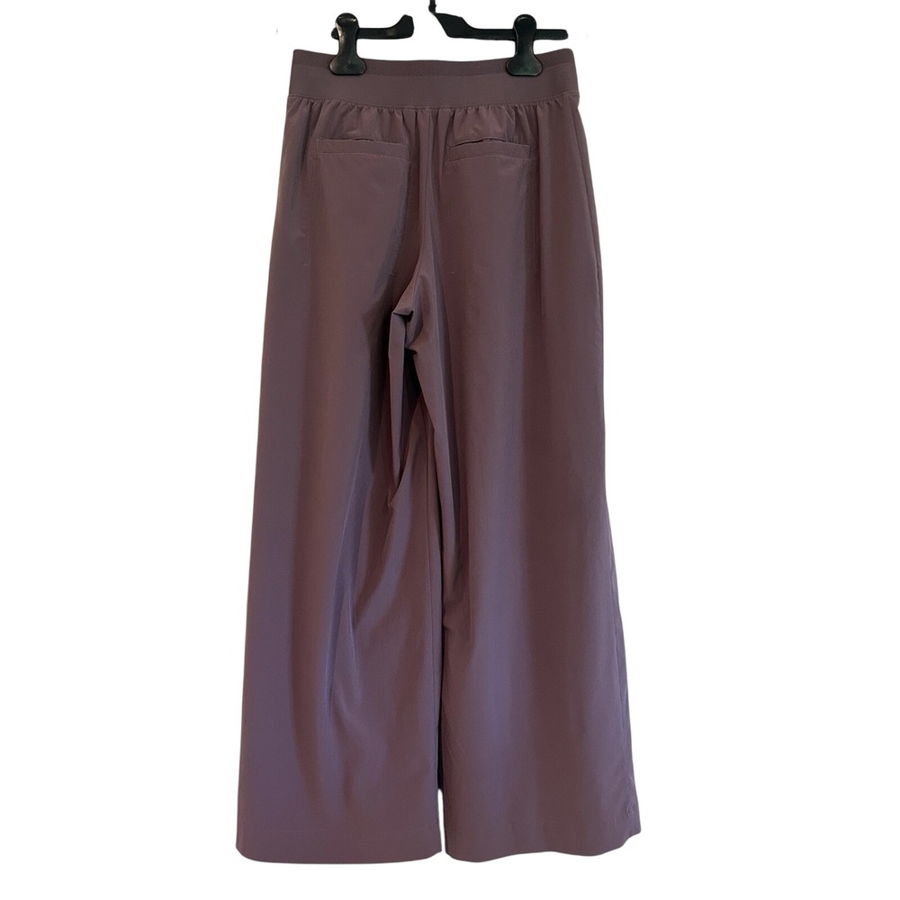 ATHLETA Brooklyn Heights High Rise Pants Sz 2 Pleated Wide Leg Pull On Elastic - Picture 2 of 9